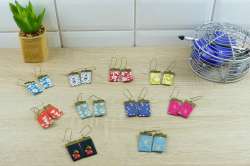 Boucles d'oreille motif floral